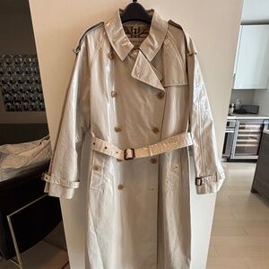 Burberry vinyl trench coat